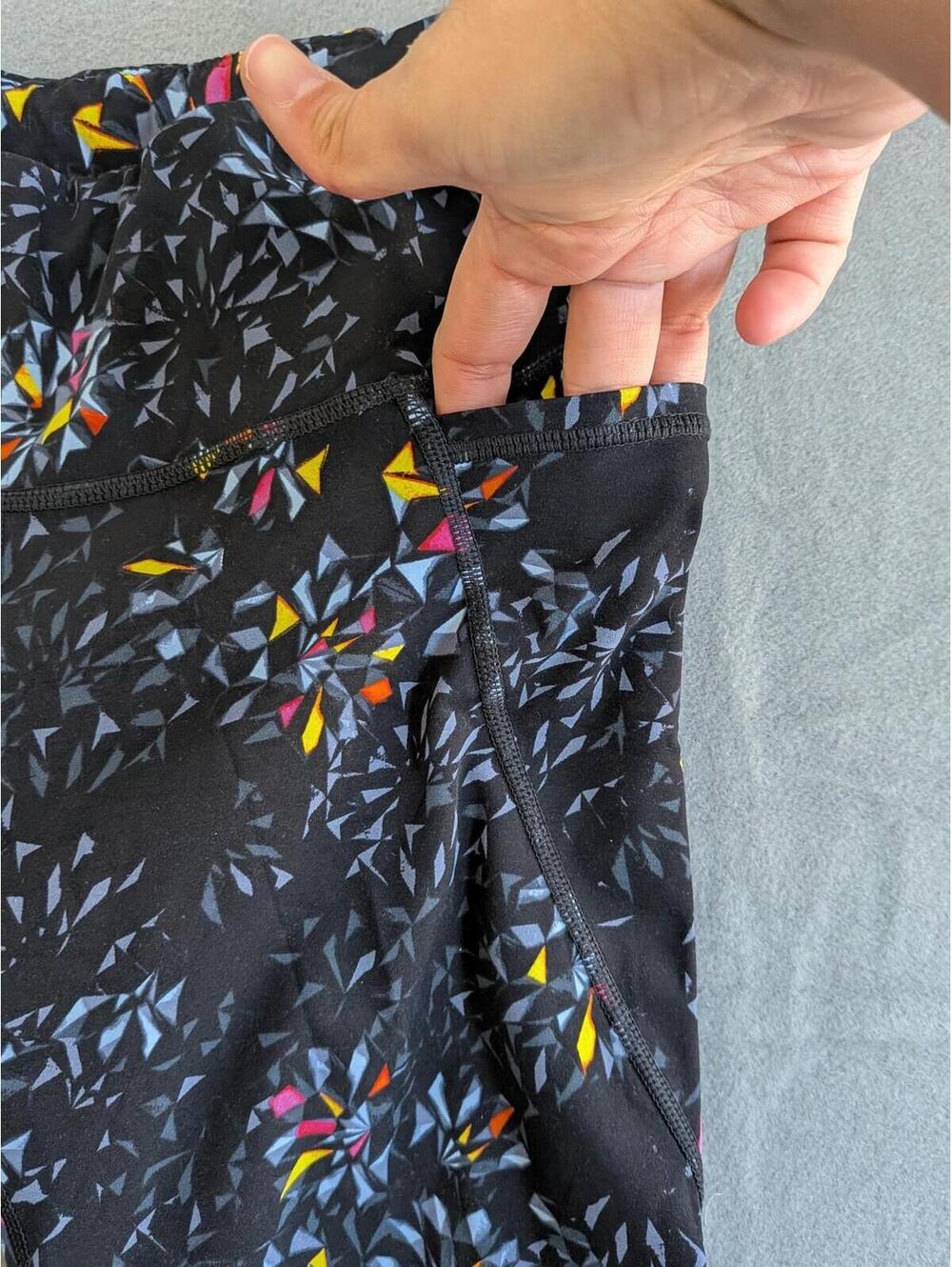 Sweaty Betty Geometric Leggings Womens XS 7/8 Ankle Pockets Yoga Gym Running - Picture 10 of 11